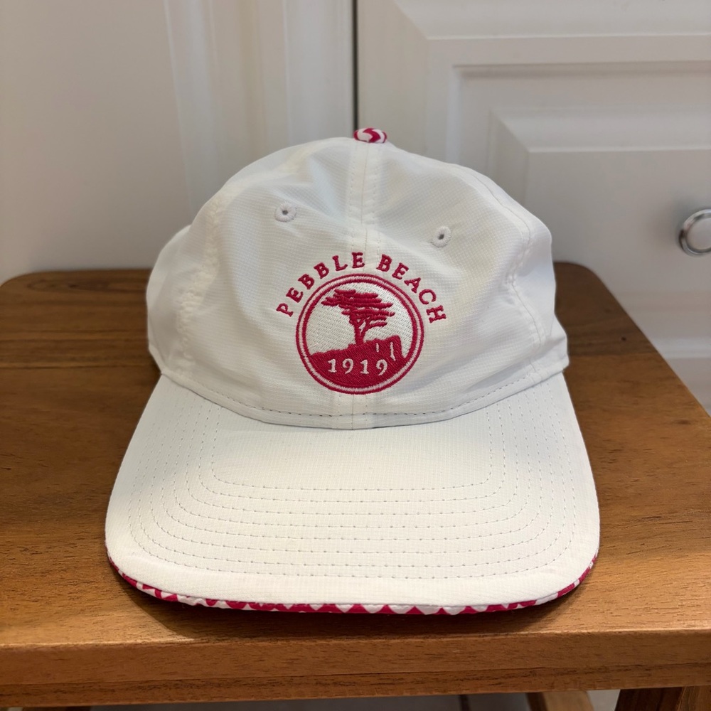 Pebble Beach 1919 Ball Cap Red & White